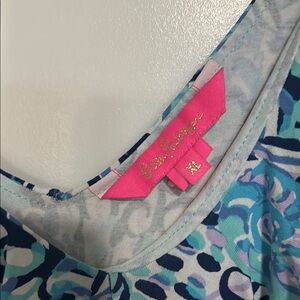 Lilly Pulitzer Blue and Pink Floral Dress